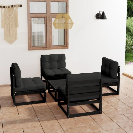 5-piece garden furniture set with solid pine wood cushions by vidaXL, Garden sets - Ref: Foro24-3076318, Price: 493,27 €, Dis...