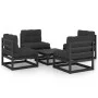 5-piece garden furniture set with solid pine wood cushions by vidaXL, Garden sets - Ref: Foro24-3076318, Price: 473,10 €, Dis...