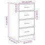 Buffet de Roble Marrón 40x41x75 cm Madera de Calidad von , Sideboards - Ref: Foro24-865061, Preis: 91,44 €, Rabatt: %