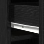 Armario Alto en Roble Negro - 40x41x135 cm, Hecho de Madera Ingenierizada de , Aparadores - Ref: Foro24-865074, Precio: 84,64...