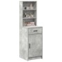Armario Alto Gris Concreto 40x41x135 cm de Madera Elaborada de , Aparadores - Ref: Foro24-865076, Precio: 79,94 €, Descuento: %