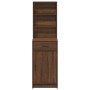 Armario Alto Roble Marrón 40x41x135 cm Madera Elaborada by , Sideboards - Ref: Foro24-865079, Price: 92,21 €, Discount: %