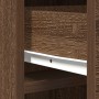 Armario Alto Roble Marrón 40x41x135 cm Madera Elaborada by , Sideboards - Ref: Foro24-865079, Price: 92,21 €, Discount: %
