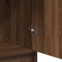 Armario Alto Roble Marrón 40x41x135 cm Madera Elaborada by , Sideboards - Ref: Foro24-865079, Price: 92,21 €, Discount: %