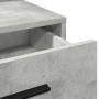 Tocador con Luces LED Gris Concreto 79x41x135 cm de , Tocadores para dormitorios - Ref: Foro24-865085, Precio: 120,21 €, Desc...