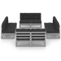 8-piece garden furniture set with solid pine wood cushions by vidaXL, Garden sets - Ref: Foro24-3076321, Price: 808,53 €, Dis...