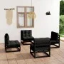 4-piece garden furniture set with solid pine wood cushions by vidaXL, Garden sets - Ref: Foro24-3076313, Price: 398,86 €, Dis...