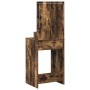 Mesa de tocador con luces LED en roble ahumado 50x41x135 cm de , Tocadores para dormitorios - Ref: Foro24-865095, Precio: 98,...