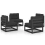 4-piece garden furniture set with solid pine wood cushions by vidaXL, Garden sets - Ref: Foro24-3076313, Price: 398,86 €, Dis...