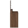 Mesa de maquillaje con luces LED marrón roble 50x41x135 cm by , Bedroom Dressers - Ref: Foro24-865097, Price: 97,73 €, Discou...