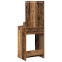 Mesa de tocador con luces LED de madera envejecida 50x41x135 cm de , Tocadores para dormitorios - Ref: Foro24-865098, Precio:...
