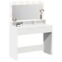 mesa de tocador blanca con luces LED - 100x41x135 cm de , Tocadores para dormitorios - Ref: Foro24-865100, Precio: 135,25 €, ...