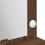 Mesa de tocador  con luces LED en color Roble Marrón, 100x41x135 cm | Foro24.es | Tu tienda online para hogar, jardín y más Foro24.es