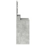 Tocador con Luces LED Gris Concreto 79x41x135 cm de , Tocadores para dormitorios - Ref: Foro24-865112, Precio: 113,87 €, Desc...