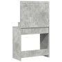 Tocador con Luces LED Gris Concreto 79x41x135 cm de , Tocadores para dormitorios - Ref: Foro24-865112, Precio: 113,87 €, Desc...