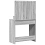 Mesa tocador con luces LED Gris Sonoma 79x41x135 cm de , Tocadores para dormitorios - Ref: Foro24-865114, Precio: 117,29 €, D...