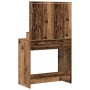 Mesa de tocador con luces LED de madera antigua 79x41x135 cm de , Tocadores para dormitorios - Ref: Foro24-865116, Precio: 11...