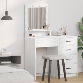 Mesa de tocador con luces LED blanca 50x41x135 cm by , Bedroom Dressers - Ref: Foro24-865118, Price: 89,56 €, Discount: %