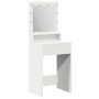 Mesa de tocador con luces LED blanca 50x41x135 cm de , Tocadores para dormitorios - Ref: Foro24-865118, Precio: 89,47 €, Desc...