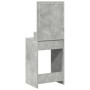 Mesa de maquillaje con luces LED gris concreto 50x41x135 cm de , Tocadores para dormitorios - Ref: Foro24-865121, Precio: 90,...