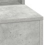 Mesa de maquillaje con luces LED gris concreto 50x41x135 cm de , Tocadores para dormitorios - Ref: Foro24-865121, Precio: 90,...