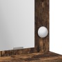 Mesa de tocador con luces LED en roble ahumado 50x41x135 cm de , Tocadores para dormitorios - Ref: Foro24-865122, Precio: 90,...