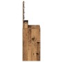 Mesa de Tocador con Luces LED - Madera Vieja, 50x41x135 cm de , Tocadores para dormitorios - Ref: Foro24-865125, Precio: 90,2...