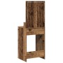 Mesa de Tocador con Luces LED - Madera Vieja, 50x41x135 cm de , Tocadores para dormitorios - Ref: Foro24-865125, Precio: 90,2...