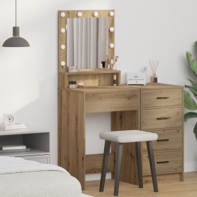 Toallero con luces LED Roble Artesano 50x41x135 cm by , Bedroom Dressers - Ref: Foro24-865126, Price: 86,90 €, Discount: %
