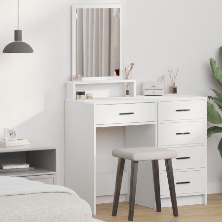 Tocador con Cajones en Blanco 50x41x140 cm de , Tocadores para dormitorios - Ref: Foro24-865127, Precio: 78,48 €, Descuento: %