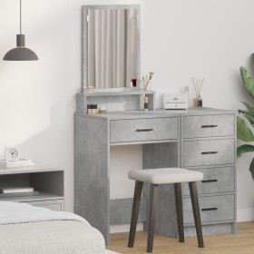 Toallero con cajones Gris Concreto 50x41x140 cm by , Bedroom Dressers - Ref: Foro24-865130, Price: 75,44 €, Discount: %
