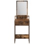 Tocador con Cajones de Roble Ahumado 50x41x140 cm de , Tocadores para dormitorios - Ref: Foro24-865131, Precio: 78,32 €, Desc...