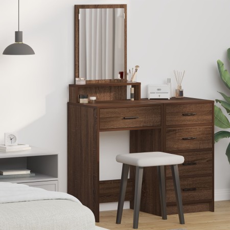 Tocador con Cajones de Madera de Roble Marrón 50x41x140 cm von , Schlafzimmerkommoden - Ref: Foro24-865133, Preis: 80,63 €, R...