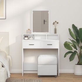 mesa de tocador con cajones Blanca 79x41x140 cm von , Schlafzimmerkommoden - Ref: Foro24-865136, Preis: 97,96 €, Rabatt: %
