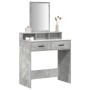 Mesa de tocador con cajones Gris Concreto 79x41x140 cm de , Tocadores para dormitorios - Ref: Foro24-865139, Precio: 96,63 €,...