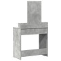 Mesa de tocador con cajones Gris Concreto 79x41x140 cm de , Tocadores para dormitorios - Ref: Foro24-865139, Precio: 96,63 €,...