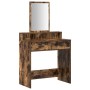 Tocador con Cajones en Roble Ahumado 79x41x140 cm de , Tocadores para dormitorios - Ref: Foro24-865140, Precio: 96,63 €, Desc...