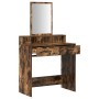 Tocador con Cajones en Roble Ahumado 79x41x140 cm de , Tocadores para dormitorios - Ref: Foro24-865140, Precio: 96,63 €, Desc...