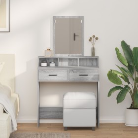 Tocador con cajones Gris Sonoma 79x41x140 cm by , Bedroom Dressers - Ref: Foro24-865141, Price: 95,81 €, Discount: %