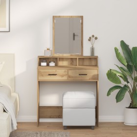 Mesa de maquillaje con cajones de roble Artisan 79x41x140 cm von , Schlafzimmerkommoden - Ref: Foro24-865144, Preis: 93,09 €,...