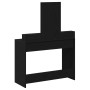 Tocador con cajones Negro Roble 100x41x140 cm de , Tocadores para dormitorios - Ref: Foro24-865146, Precio: 110,15 €, Descuen...