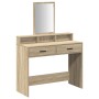 Mesa de Tocador con Cajones Roble Sonoma 100x41x140 cm de , Tocadores para dormitorios - Ref: Foro24-865147, Precio: 108,25 €...