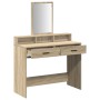 Mesa de Tocador con Cajones Roble Sonoma 100x41x140 cm de , Tocadores para dormitorios - Ref: Foro24-865147, Precio: 108,25 €...