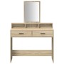 Mesa de Tocador con Cajones Roble Sonoma 100x41x140 cm de , Tocadores para dormitorios - Ref: Foro24-865147, Precio: 108,25 €...