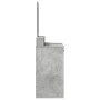 Mesa de Tocador con Cajones en Gris Concreto 100x41x140 cm de , Tocadores para dormitorios - Ref: Foro24-865148, Precio: 108,...