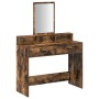 Mesa de tocador con cajones de roble ahumado 100x41x140 cm de , Tocadores para dormitorios - Ref: Foro24-865149, Precio: 108,...