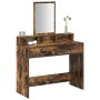 Mesa de tocador con cajones de roble ahumado 100x41x140 cm de , Tocadores para dormitorios - Ref: Foro24-865149, Precio: 108,...