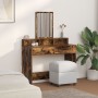 Mesa de tocador con cajones de roble ahumado 100x41x140 cm de , Tocadores para dormitorios - Ref: Foro24-865149, Precio: 108,...