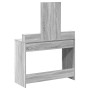 Mesa de tocador con cajones Gris Sonoma 100x41x140 cm de , Tocadores para dormitorios - Ref: Foro24-865150, Precio: 111,37 €,...