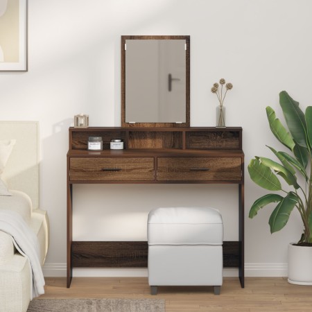 Tocador con Cajones Marrón Roble 100x41x140 cm by , Bedroom Dressers - Ref: Foro24-865151, Price: 107,27 €, Discount: %